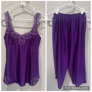 Elegant Purple Women's Sleepwear/Pajamas Set